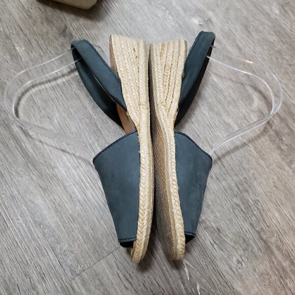 SKA Avarca Sandals Espadrille Sling Back Wedge 39 - Picture 3 of 7